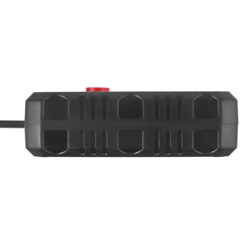 Steckdosenleiste MACLEAN MCE388 B — 2 AC-Steckdosen, 3×USB A, 110–120 V 50/60 Hz, 2500 W, 3 m Kabel, schwarz