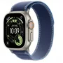 Smartwatch Apple Watch Ultra 3 GPS + Cellular 49mm Natural Titanium Gehäuse mit Blue/Bright Blue Trail Loop S/M