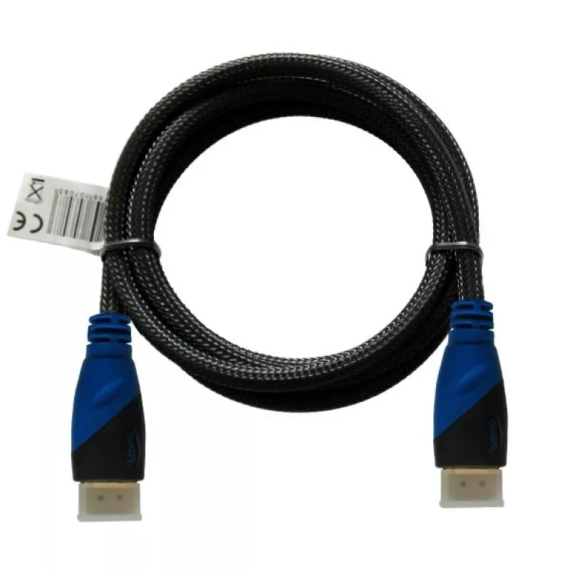 HDMI Kabel SAVIO CL-02 1.5 m — HDMI 1.4, 4096×2160, ARC, Ethernet, gold-plated contacts