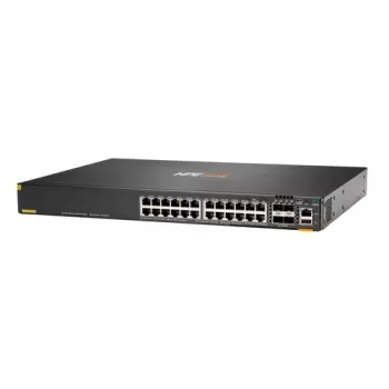 Hewlett Packard Enterprise HPE Aruba Networking CX 6200F 24G 4SFP+ Switch - Switch - max. Stapelentfernung 10 km - L3 - managed - 24 x 10/100/1000 + 4 x 100/1000/10G SFP+ - Front a