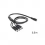 Stromkabel DeLOCK 83287 Schwarz 0,5 m