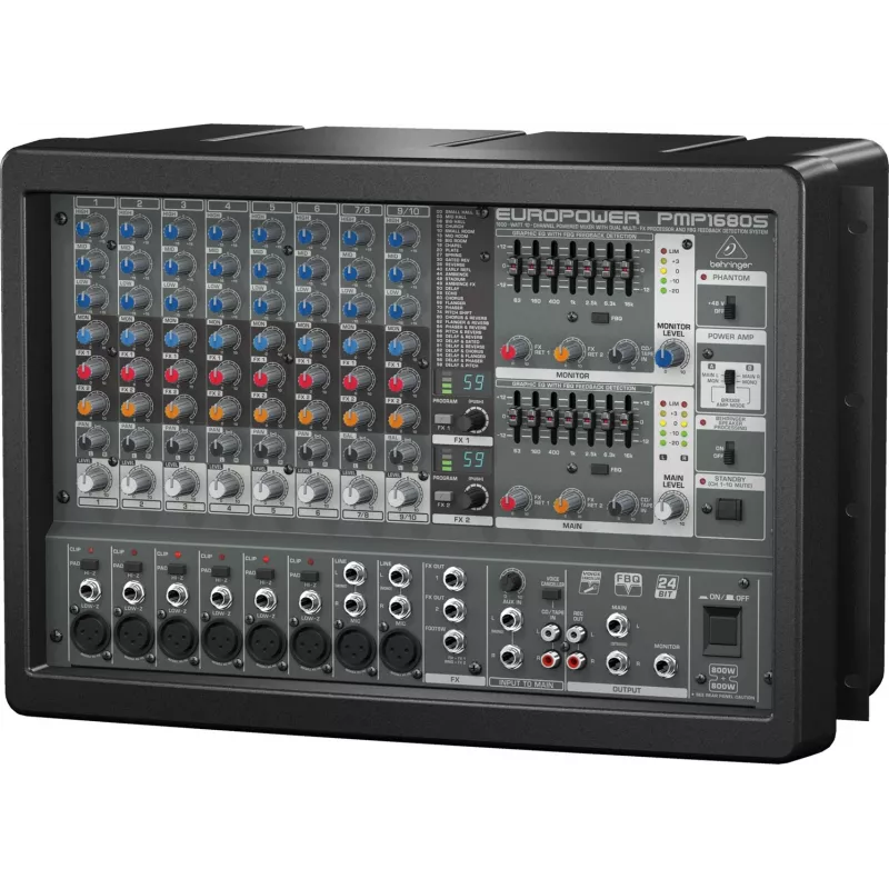 Behringer PMP1680S Audiomixer 10 Kanäle 10 - 200000 Hz Schwarz
