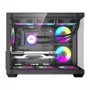 Computergehäuse DarkFlash B275 PRO (schwarz) mit 6 vorinstallierten Lüftern