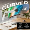Monitorhalterung ONKRON G110-BG für 1 Display 15 kg, bis zu 106,7 cm (42 Zoll), VESA 75x75–100x100, Klemm-/Tüllenmontage, schwarz/grau