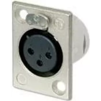 Neutrik NTR-NC3FP1 - -30 - 80 °C - Schwarz - Silber - UL 94 HB - IEC 61076-2-103 - IP 40 - IEC 68-2-20 (NC3FP-1)