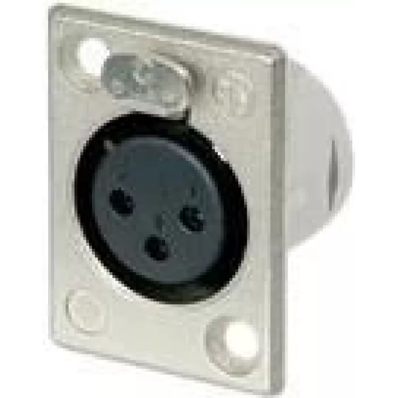 Neutrik NTR-NC3FP1 - -30 - 80 °C - Schwarz - Silber - UL 94 HB - IEC 61076-2-103 - IP 40 - IEC 68-2-20 (NC3FP-1)
