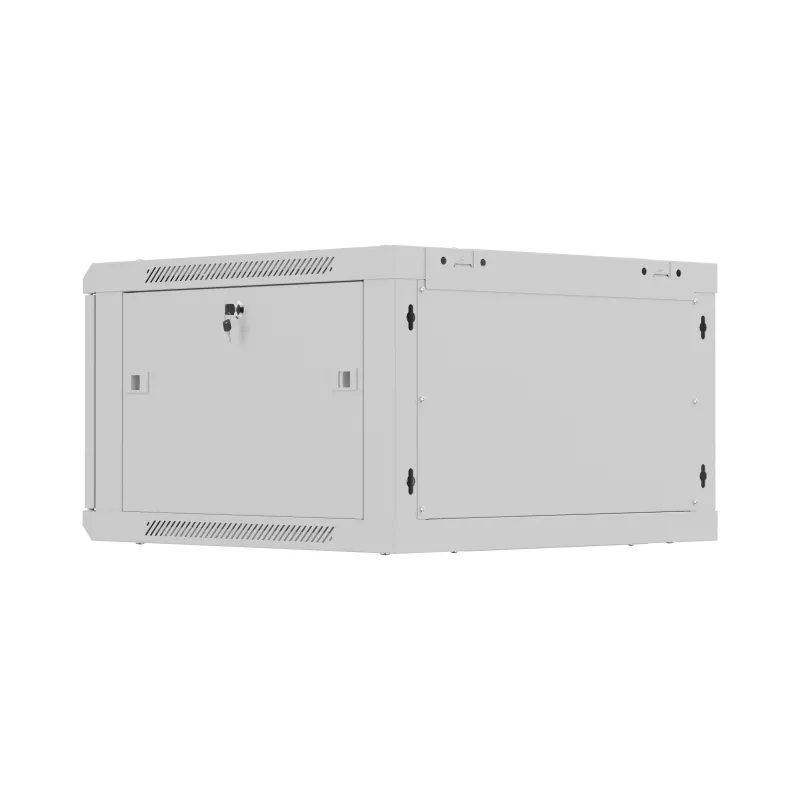 Rack-Schrank 19 inch 6U 600x600 grau perforiert