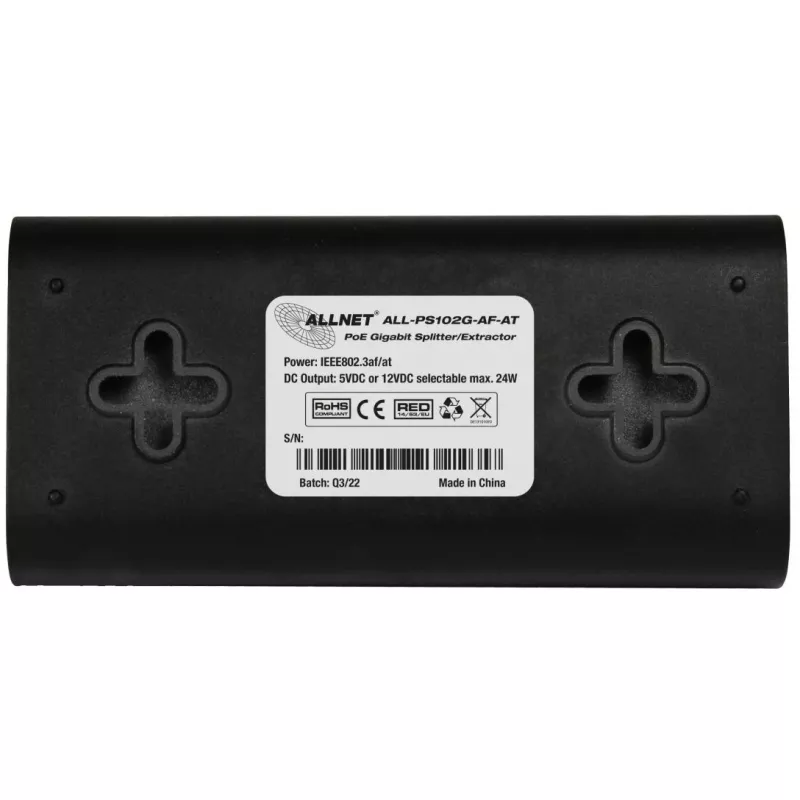PoE-Splitter ALLNET ALL-PS102G-AF-AT Gigabit 24 W