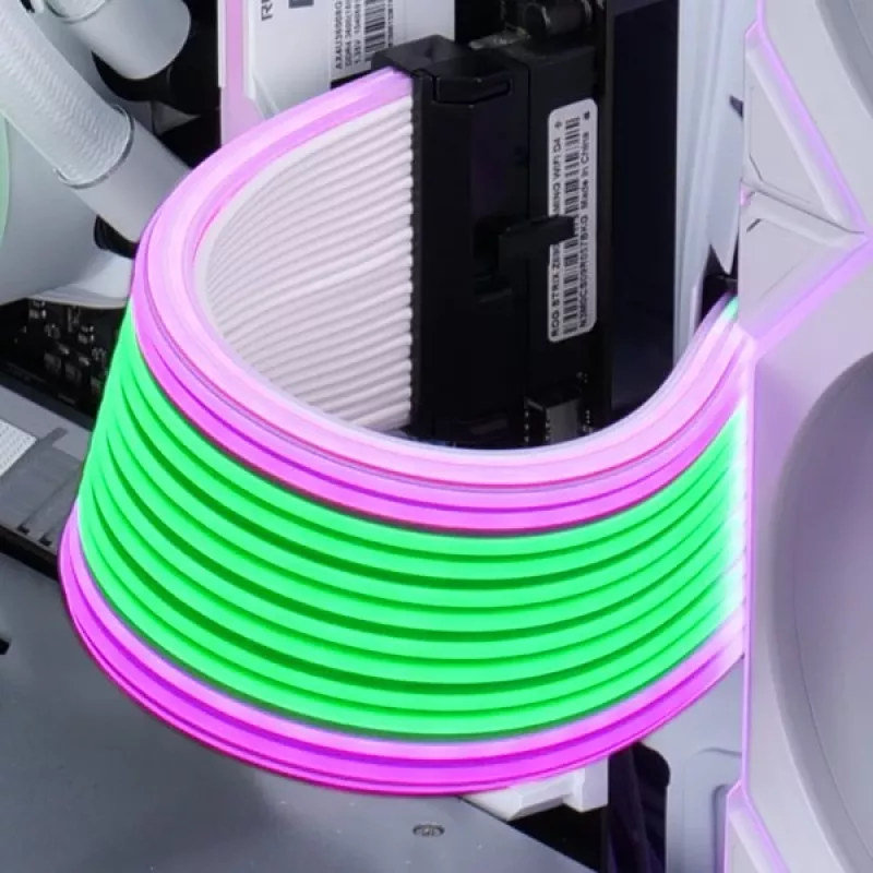 GPU-Kabel Lian Li Strimer Wireless 12V 2x6-pin PW16-121W – kabelloser RGB-PCIe-Stromverlängerer