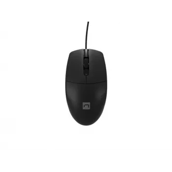 Kabelgebundene Büromaus NATEC Ruff Plus USB Typ-A, rechtshändig, 1200 DPI, 3 Tasten, schwarz
