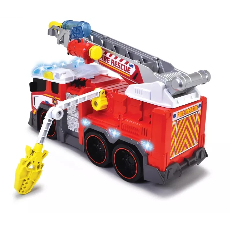 Feuerwehr-Spielzeugauto Dickie Modell 203307000 — batteriebetrieben, ab 3 Jahren, Farben: Schwarz/Blau/Rot/Weiß/Gelb