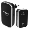 GreenBlue GB157B Kinetic Batteriefreie Funk-Türklingel, Melodien, Schwarz, Reichweite bis 200m, IP44