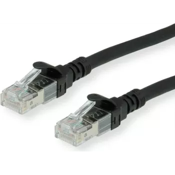 Roline - Patch-Kabel - RJ-45 (M) auf RJ-45 (M) - 1,5 m - SFTP, PiMF - CAT 6 - halogenfrei, vergossen, Litzenleiter - Schwarz
