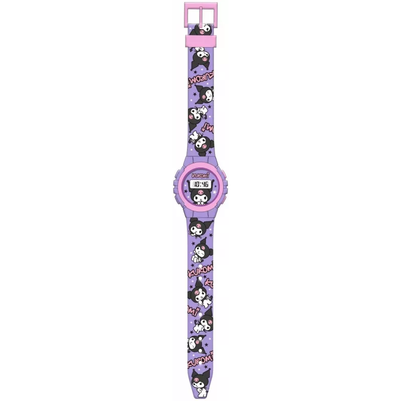 Kids Euroswan Armbanduhr Kuromi Modell KU00002 für Kinder, analoge Anzeige, Quarzwerk