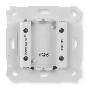 Wandmontierter Funk-Taster Homematic IP HmIP-BPS, weiß, IP20, 71×71×43 mm