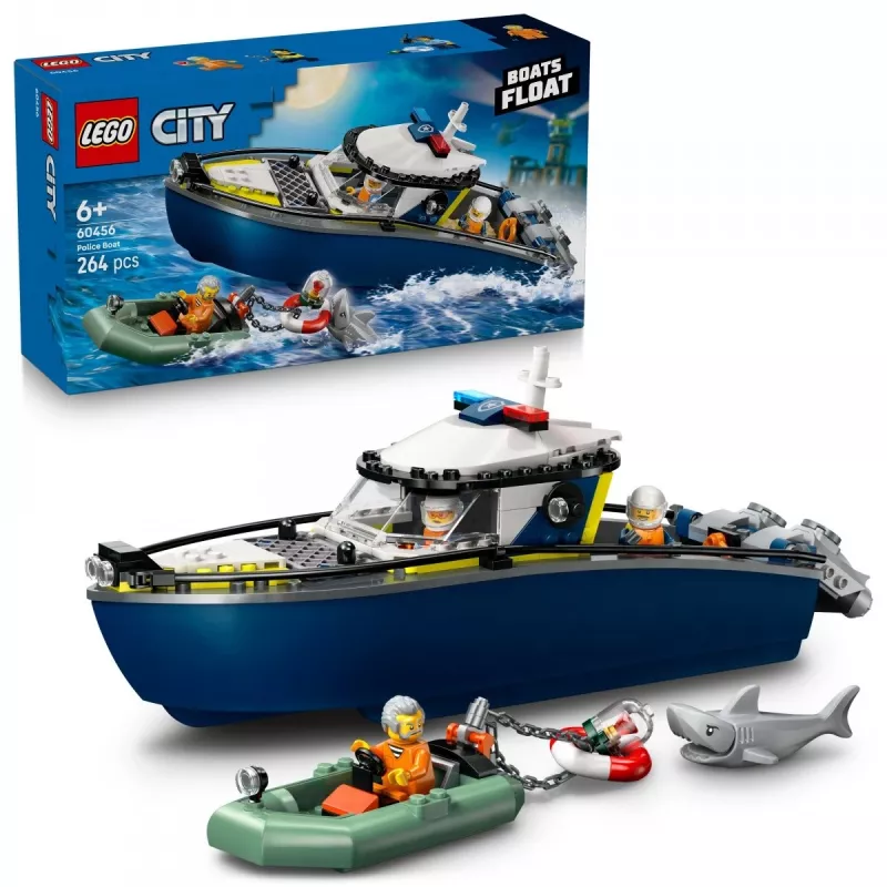 LEGO CITY 60456 Polizeiboot-Verfolgungsjagd