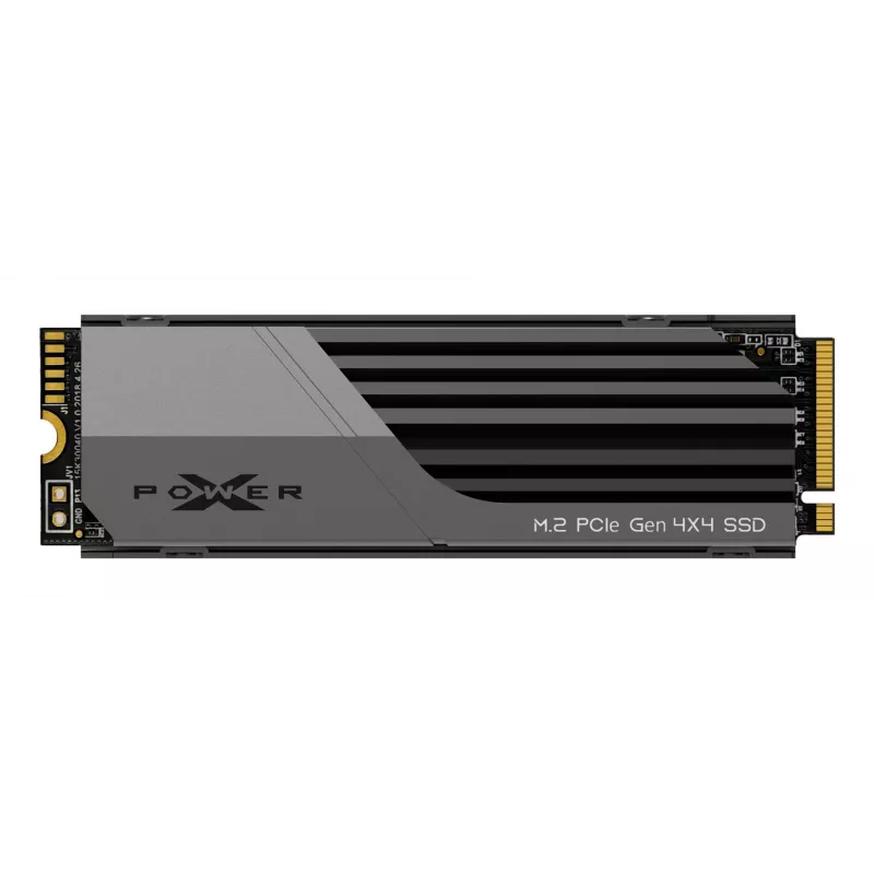 M.2 NVMe SSD Silicon Power 1 TB PCIe 4.0 (2280) — Lesen 7000 MB/s, Schreiben 6000 MB/s, Kühlkörper, 3D-NAND, NVMe 2.0