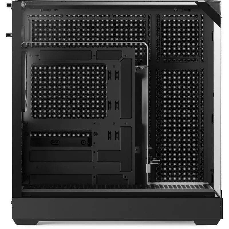 Tower-Gehäuse APNX V2 mit drei gehärteten Glasscheiben, schwarz