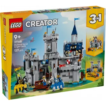 Konstruktionsspielzeug LEGO Creator 3-in-1 Mittelalterliche Ritterburg Set 31168 — 1371 Teile, 6 Minifiguren, ab 9 Jahren