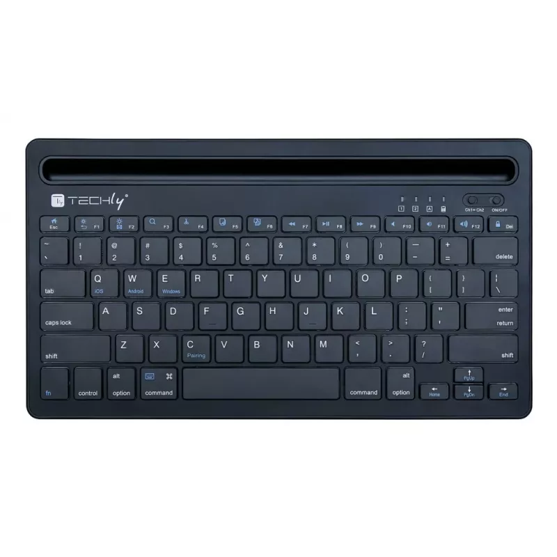 Techly ICTBK102U Tastatur Universell Bluetooth QWERTY Englisch Schwarz
