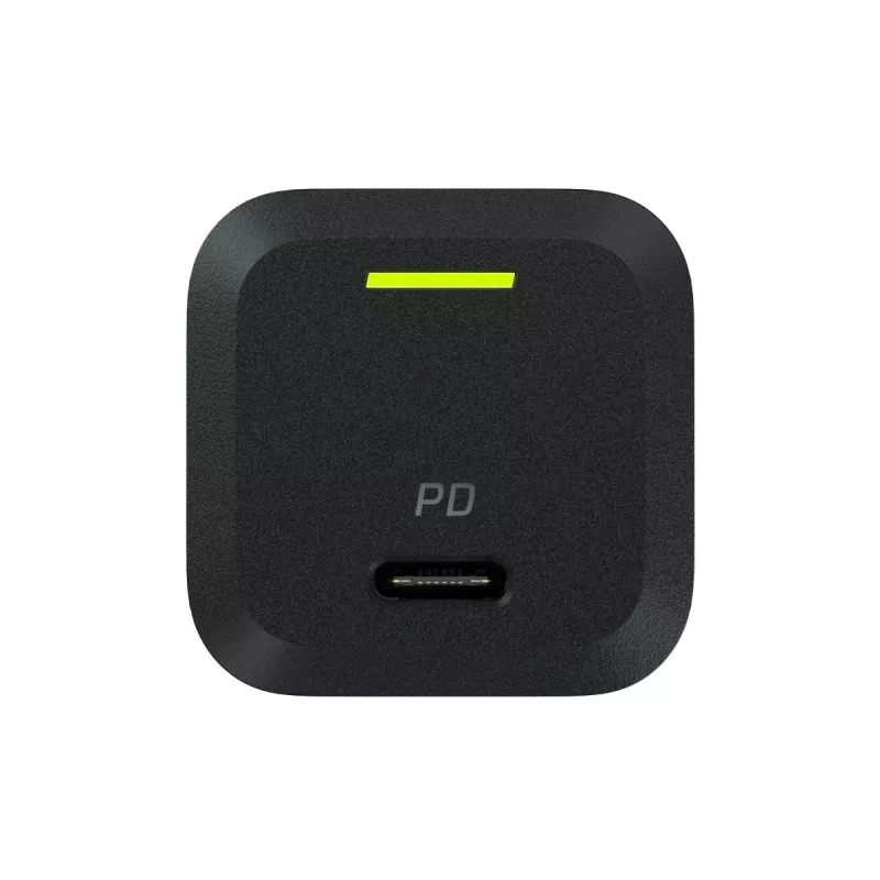 Ladegerät für Mobilgeräte Grün Cell CHARGC06, USB-C 33W, Quick Charge 3.0, AC-Eingang 100–240V, schwarz