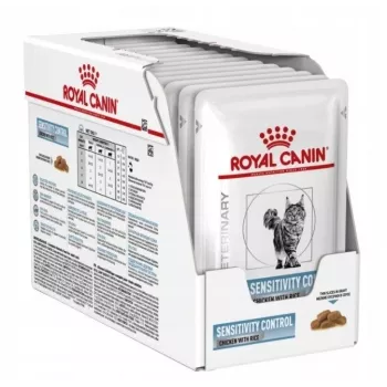 Nassfutter für Katzen Royal Canin Sensitivity Control Huhn mit Reis, ausgewachsene Katzen, 12 x 85 g, 79,4 % Feuchtigkeit