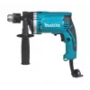 Makita HP1630K Bohrmaschine mit Zahnkranzbohrfutter 3200 U/min Schwarz, Blau 2,1 kg