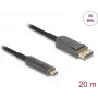 Aktives optisches Kabel DELOCK USB-C auf DisplayPort 20 m, Modell 81607