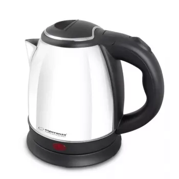 Wasserkocher ESPERANZA EKK128W 1,0 L Edelstahlgehäuse, 1350 W, kabellos, 360°-Basis, automatische Abschaltung