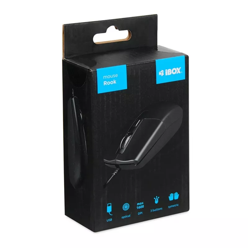 IBox IMOF010 Maus Universal Beidhändig USB Typ-A Optisch 1600 DPI