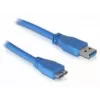 DeLOCK Micro-USB-3.0-Kabel 1 m, USB A, 5 Gbit/s, Blau