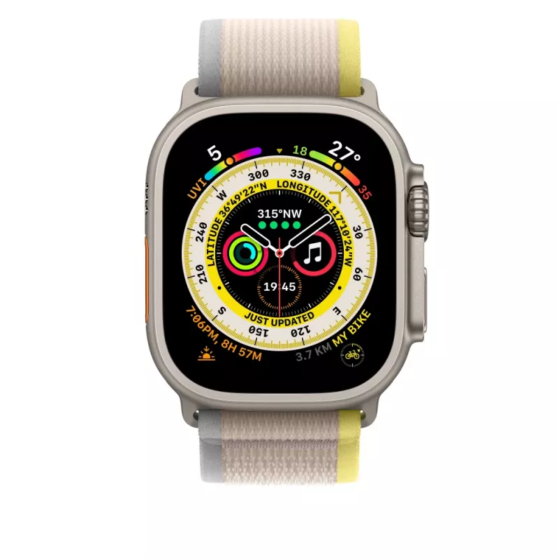Band Apple MQEG3ZM/A Beige Gelb Nylon Smartwatch 130-180 mm