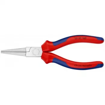 KNIPEX 30 35 160 – Nadelflachzange – 2,5 mm – 4,1 cm – Stahl – Blau/Rot – 16 cm