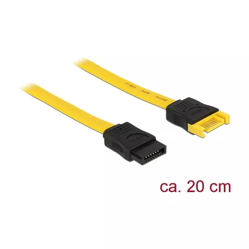 SATA-Kabel DeLOCK 83949 0,2m SATA 7-pin Gelb