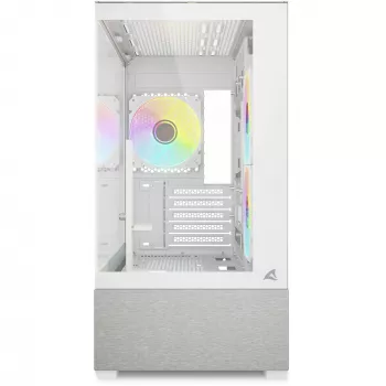 Sharkoon MK7 ARGB mATX Gehäuse 2xGlas Weiß