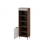 Cama 3 ALMERA Regal 60x42x185 Walnuss/Kaschmir