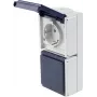 as - Schwabe 62462 Aufputz-Steckdose IP54 Grau (62462)