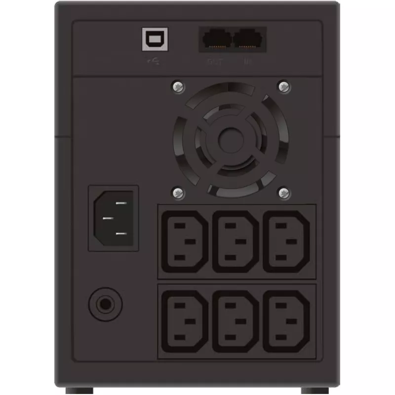PowerWalker VI 2200 LCD/IEC USV (unterbrechungsfreie Stromversorgung) Line-Interaktiv 2,2 kVA 1200 W 6 AC-Ausgänge