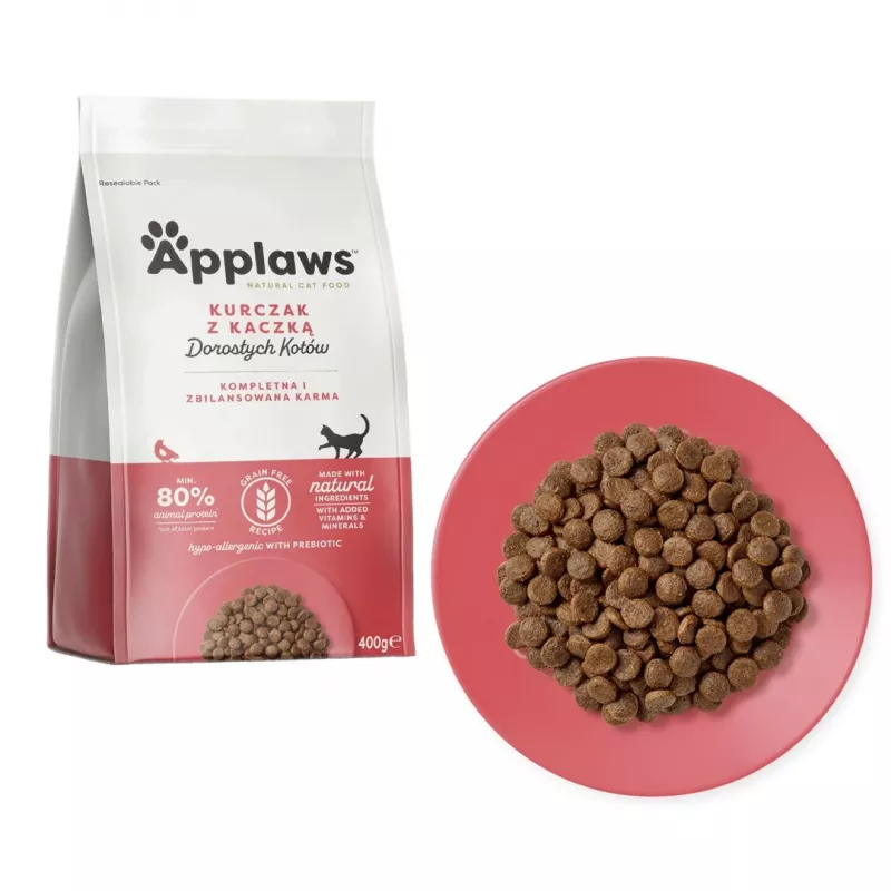 APPLAWS Adult Chicken mit Ente - Trockenfutter für Katzen - 400g