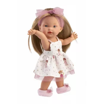 Puppe Llorens Valeria 28 cm – realistische Merkmale, weicher Körper, Vinylkopf und Gliedmaßen