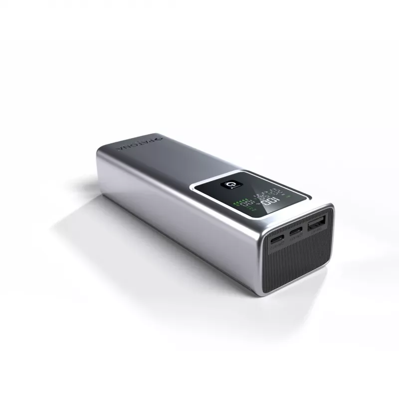 PATONA Platinum Powerbank Luxury One PD100 | 20000mAh | PD 100W | USB-C + USB-A Silber, Schwarz
