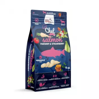 SYTA MICHA Chef Lachs, Pastinake und Erdbeere - Trockenhundefutter - 9kg