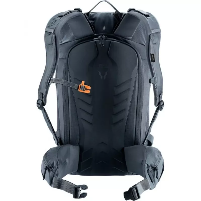 Rucksack DEUTER Freerider Pro 34+ — technischer Freeride-Skitourenrucksack, 34 L, schwarz, Helmhalterung, Hüftgurt