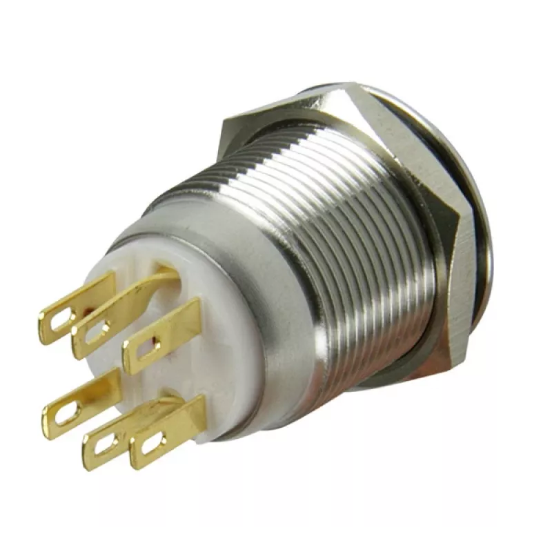 Lamptron Vandalismusschalter 19mm - Silverline - Rot