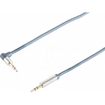 shiverpeaks sp-PROFESSIONAL Audio-Cable 3 m 2 x 3,5 mm Blau - Chrom (SP30823)
