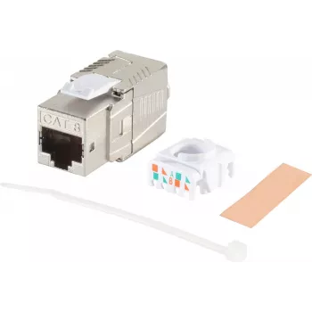 Keystone-Modul Cat 8.1 Helos 08-45003 Metall werkzeuglos