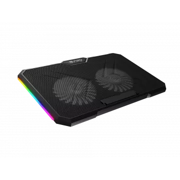 FURY GUNBAI G3 Laptop-Kühler 14.1–17.3 Zoll mit 2 Lüftern, RGB-Beleuchtung, 2× USB