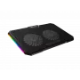 FURY GUNBAI G3 Laptop-Kühler 14.1–17.3 Zoll mit 2 Lüftern, RGB-Beleuchtung, 2× USB