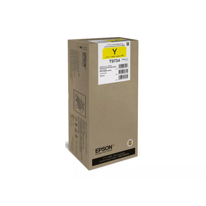 Tintenpatrone Epson WF-C869R T97340N Gelb XL – Original mit hoher (XL) Reichweite