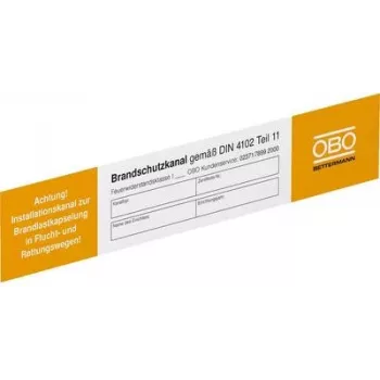 OBO Bettermann Elektrotechnik-Warnschild (B x H) 250 mm x 43 mm 10 Stück(e) (7214734)